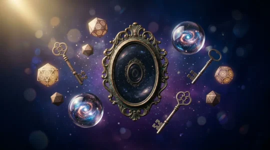 Composition symbolique représentant l'universalité des archétypes jungiens et du tarot