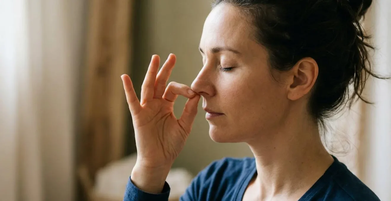 Pratique de la respiration pranayama pour l'activation du chakra frontal