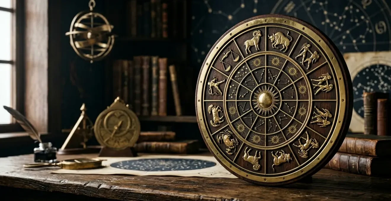 Carte du ciel astrologique unique avec constellations et planètes formant un mandala cosmique personnel