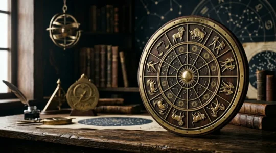 Carte du ciel astrologique unique avec constellations et planètes formant un mandala cosmique personnel