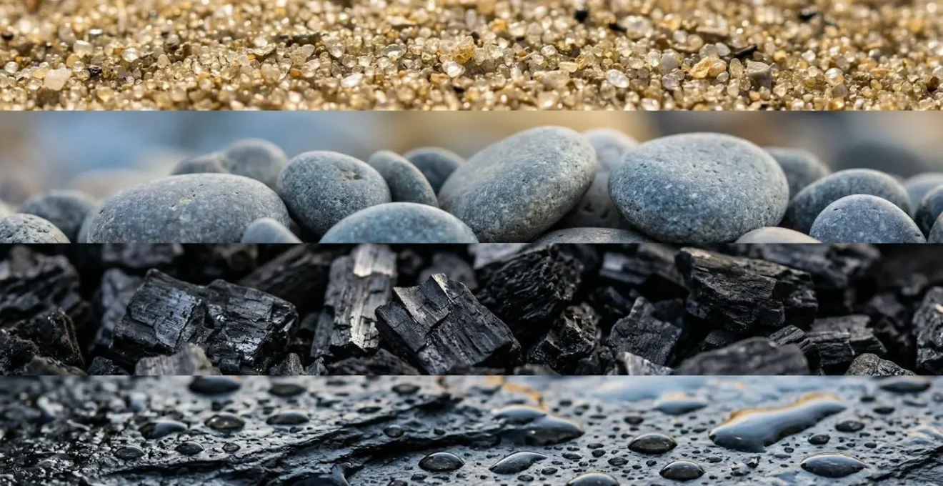 Palette de couleurs évoquant différentes émotions à travers des textures naturelles