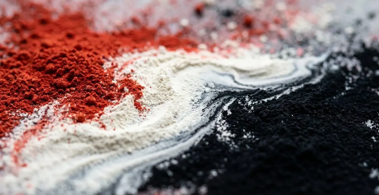 Composition abstraite montrant les variations culturelles de la symbolique des couleurs